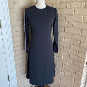 Ermanna Formal Rhinestone Midi Dress Evening Cocktail Elegant Party Size 36 US 6